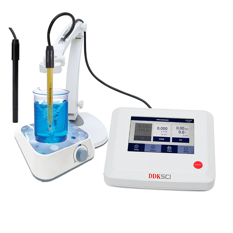 Layar Sentuh DO Meter Konduktivitas Benchtop