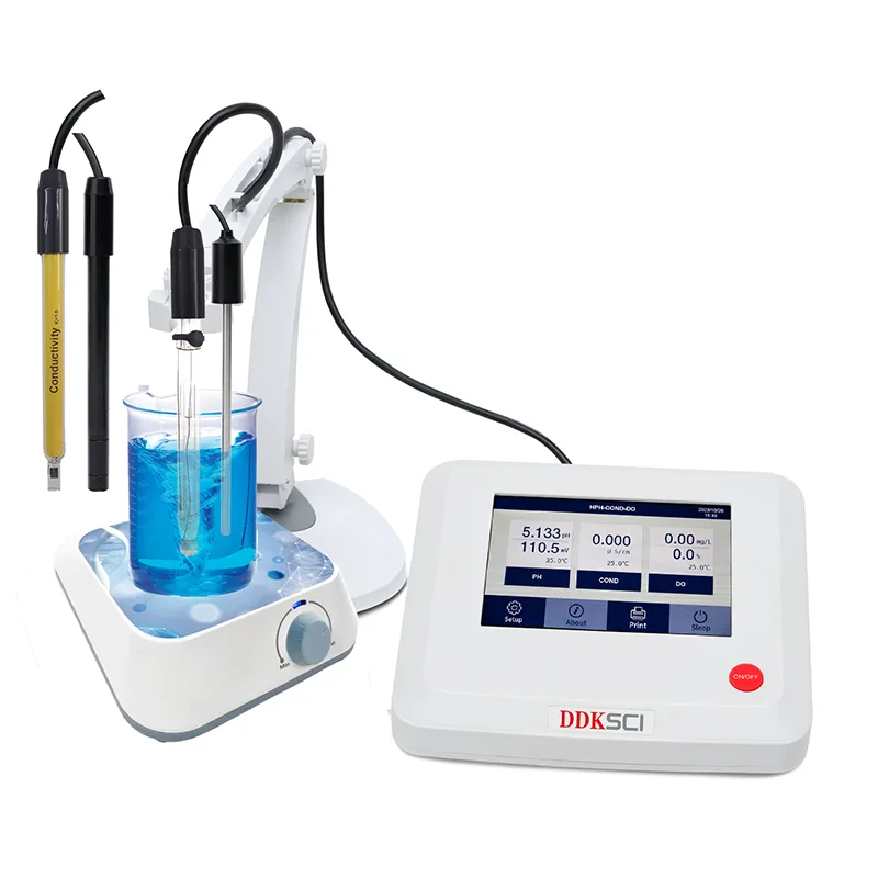 Layar Sentuh Benchtop pH Cond DO Meter